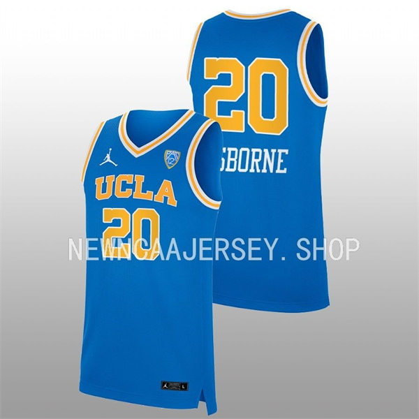 Women's UCLA Bruins #20 Charisma Osborne Jordan Brand Blue College Basketball Game Jersey