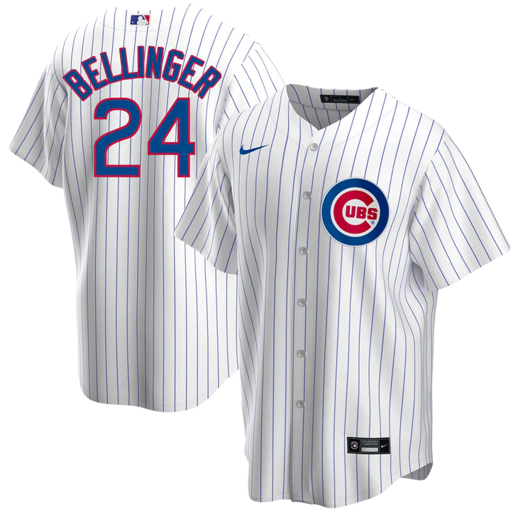 Youth Chicago Cubs #24 Cody Bellinger White Home CoolBase Player Jersey