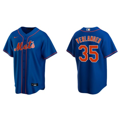 Youth New York Mets #35 Justin Verlander Nike Royal Alternate Jersey