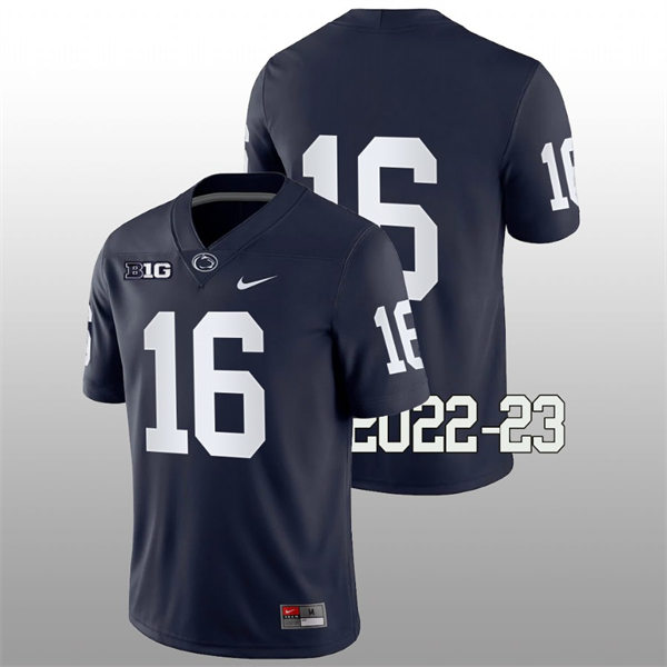 Men Youth Penn State Nittany Lions #16 Ji'Ayir Brown Nike Navy College Game Football Jersey