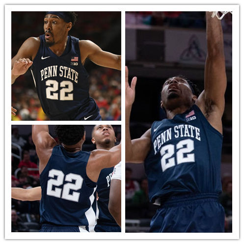 Men Youth Penn State Nittany Lions #22 Jalen Pickett Nike Navy College Game Basketball Jersey