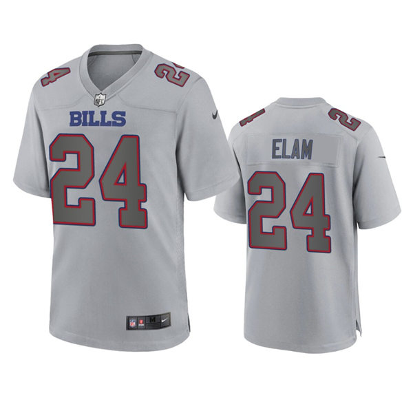 Mens Buffalo Bills #24 Kaiir Elam Gray Atmosphere Fashion Game Jersey