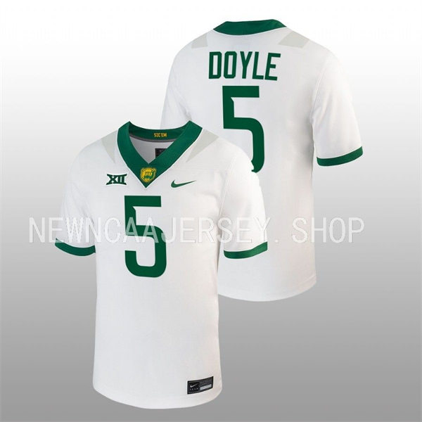 Mens Youth Baylor Bears #5 Dillon Doyle White Nike College Football Game Jersey