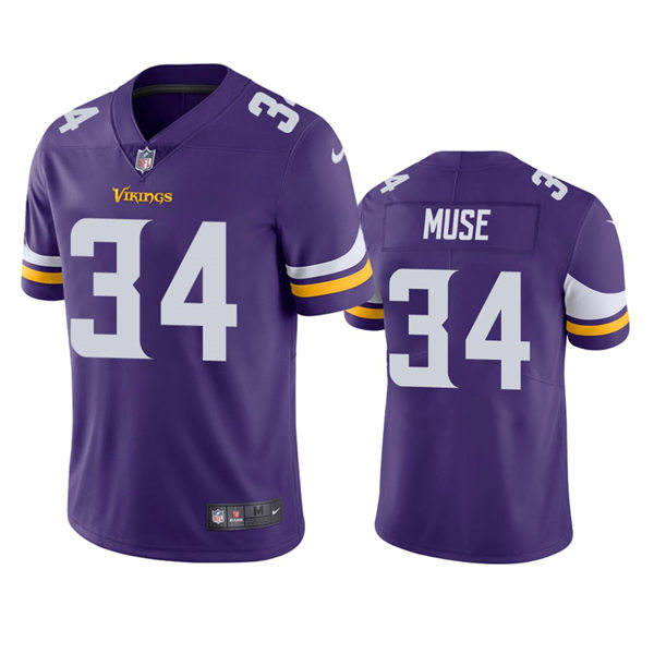 Men's Minnesota Vikings #34 Nick Muse Nike Purple Vapor Untouchable Limited Player Jersey