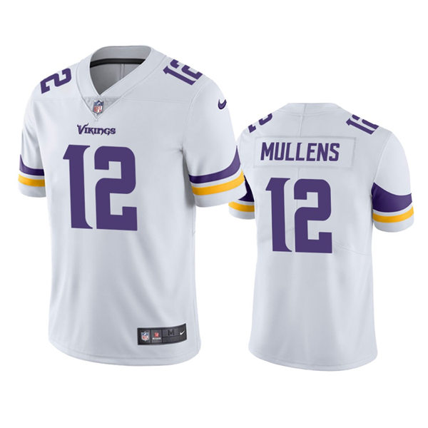 Men's Minnesota Vikings #12 Nick Mullens Nike White Vapor Untouchable Limited Player Jersey