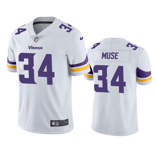 Men's Minnesota Vikings #34 Nick Muse Nike White Vapor Untouchable Limited Player Jersey