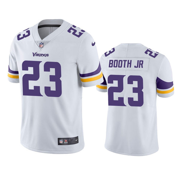 Men's Minnesota Vikings #23 Andrew Booth Jr.  Nike White Vapor Untouchable Limited Player Jersey