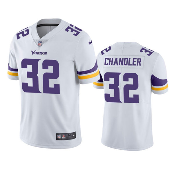 Men's Minnesota Vikings #32 Ty Chandler Nike White Vapor Untouchable Limited Player Jersey