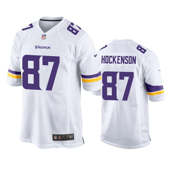 Youth Minnesota Vikings #87 T.J. Hockenson Nike White Limited Jersey
