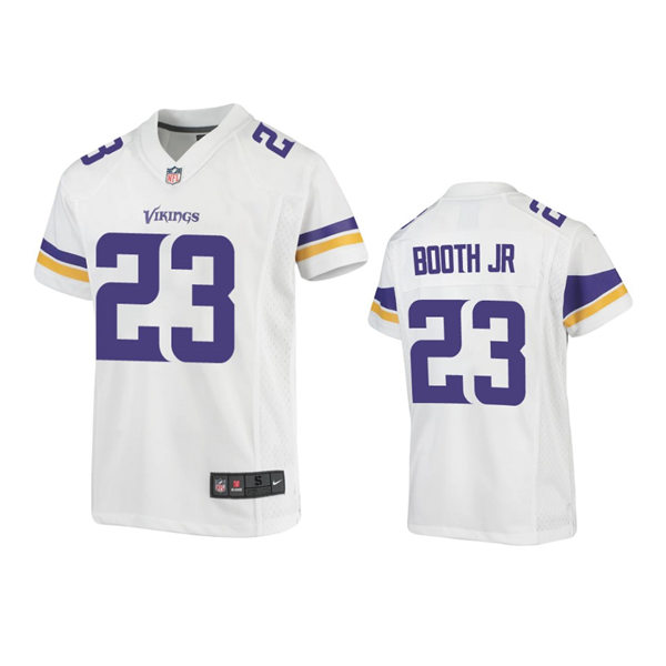 Youth Minnesota Vikings #23 Andrew Booth Jr. Nike White Limited Jersey