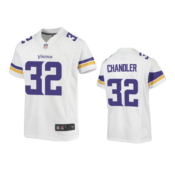 Youth Minnesota Vikings #32 Ty Chandler Nike White Limited Jersey