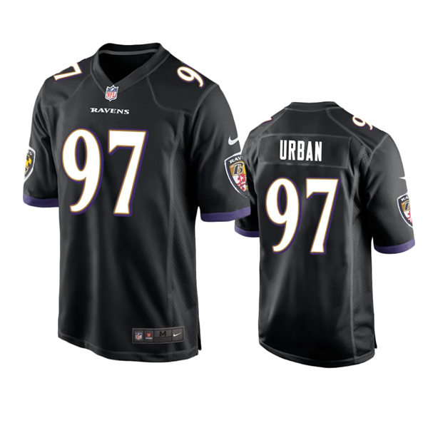 Men's Baltimore Ravens #97 Brent Urban Nike Black Alternate Vapor Limited Player Jersey