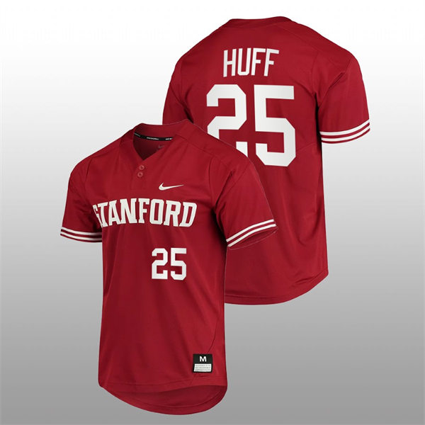 Mens Youth Stanford Cardinal #25 Kody Huff College Baseball 2022 PAC-12 Conference Tournament Cardinal Jersey 