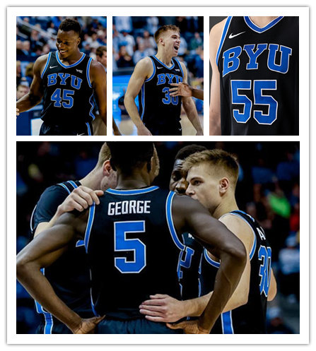 Men's Youth BYU Cougars Custom 2022 Black College Basketball Game Jersey