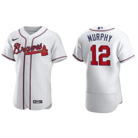 Men's Atlanta Braves #12 Sean Murphy Nike Home White FlexBase Jersey