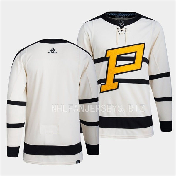 Pittsburgh Penguins 2023 Winter Classic Blank 2023 Winter Classic Team Jersey Cream