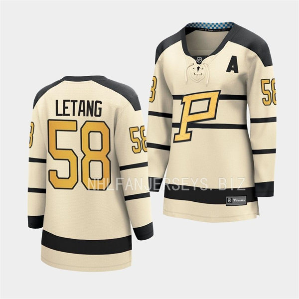 Womens Pittsburgh Penguins #58 Kris Letang 2023 Winter Classic Jersey