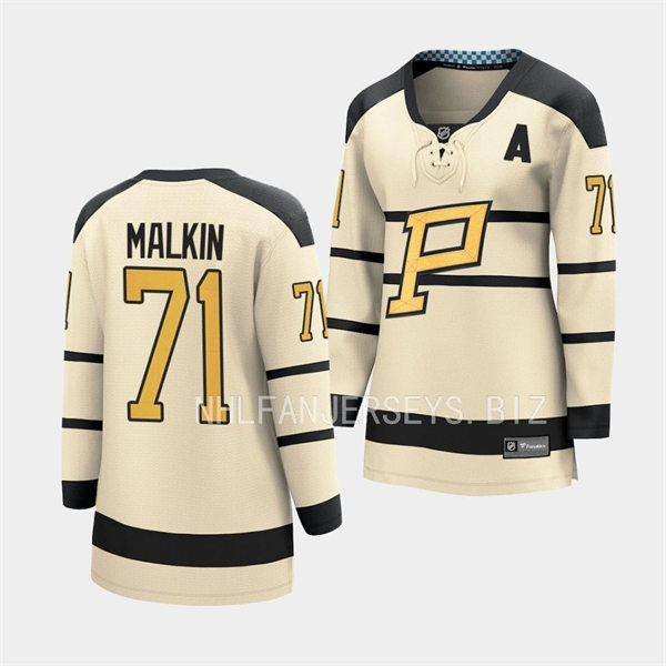 Womens Pittsburgh Penguins #71 Evgeni Malkin 2023 Winter Classic Jersey