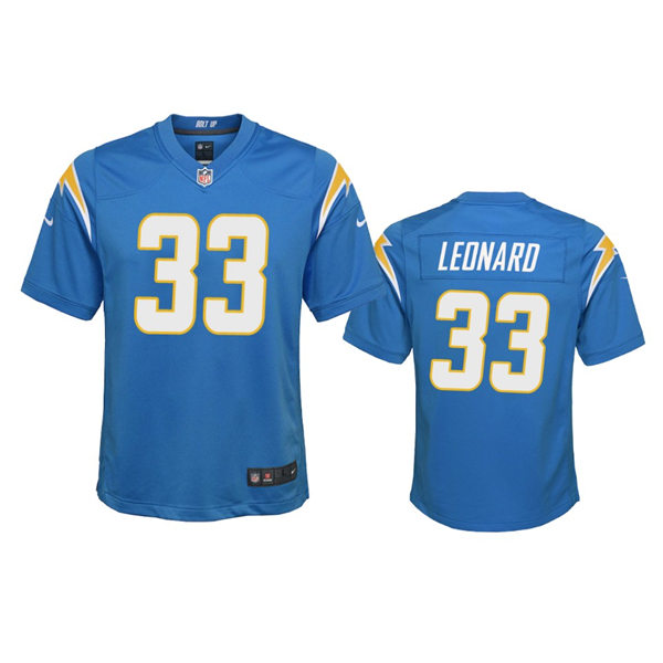 Youth Los Angeles Chargers #33 Deane Leonard Powder Blue Limited Jersey