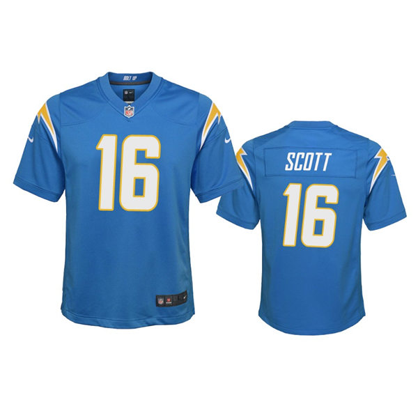 Youth Los Angeles Chargers #16 J.K. Scott Powder Blue Limited Jersey