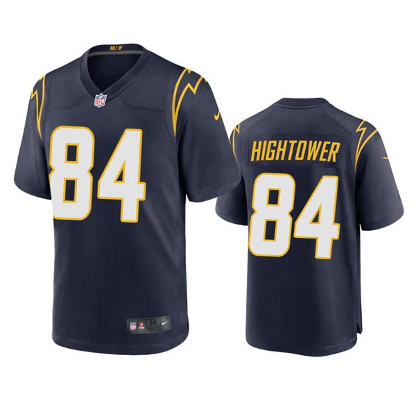 Men's Los Angeles Chargers #84 John Hightower Navy Alternate Vapor Limited Player Jersey