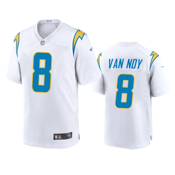 Men's Los Angeles Chargers #8 Kyle Van Noy White Vapor Limited Player Jersey