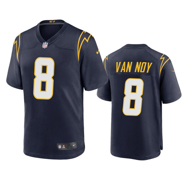 Men's Los Angeles Chargers #8 Kyle Van Noy Navy Alternate Vapor Limited Player Jersey
