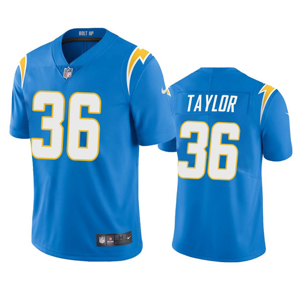 Men's Los Angeles Chargers #36 Ja'Sir Taylor Powder Blue Vapor Limited Player Jersey