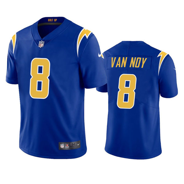 Men's Los Angeles Chargers #8 Kyle Van Noy Royal Gold 2nd Alternate Vapor Limited Jersey