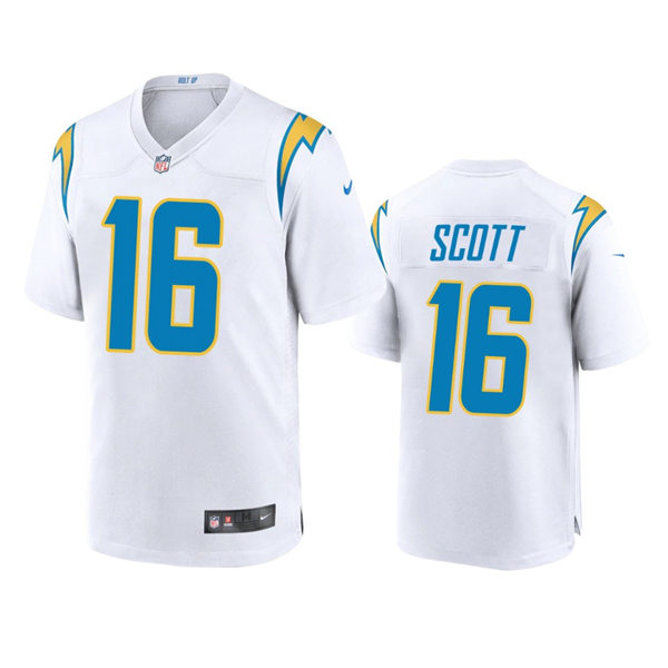 Men's Los Angeles Chargers #16 J.K. Scott White Vapor Limited Player Jersey