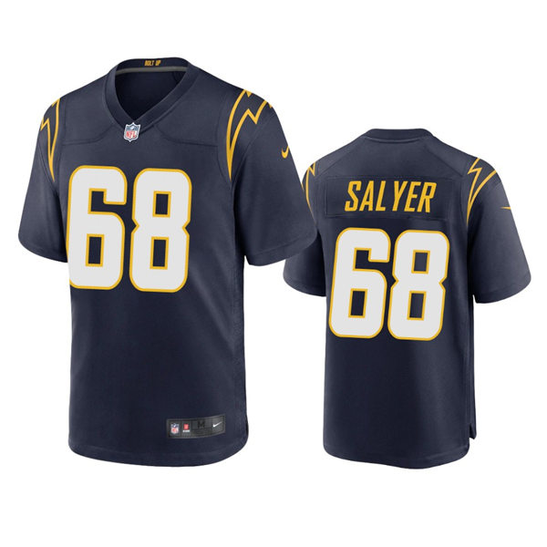 Men's Los Angeles Chargers #68 Jamaree Salyer Navy Alternate Vapor Limited Player Jersey