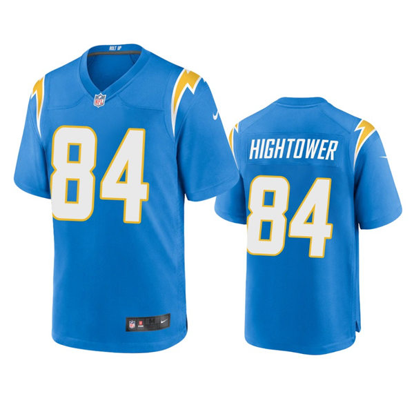 Men's Los Angeles Chargers #84 John Hightower Powder Blue Vapor Limited Player Jersey