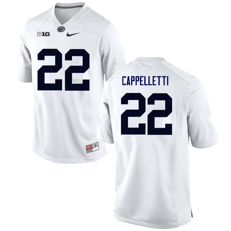 Men Penn State Nittany Lions #22 John Cappelletti White with Name College Football Jersey