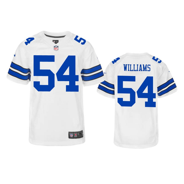 Youth Dallas Cowboys #54 Sam Williams Nike White Limited Jersey