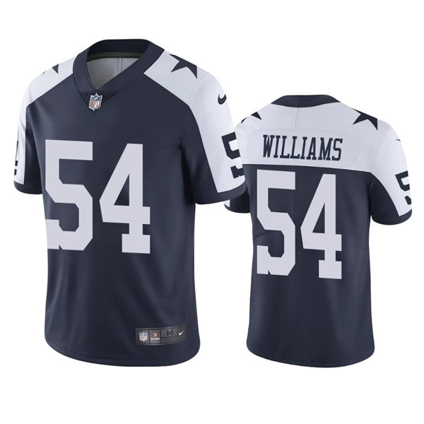 Mens Dallas Cowboys #54 Sam Williams Nike Navy Alternate Vapor Limited Jersey