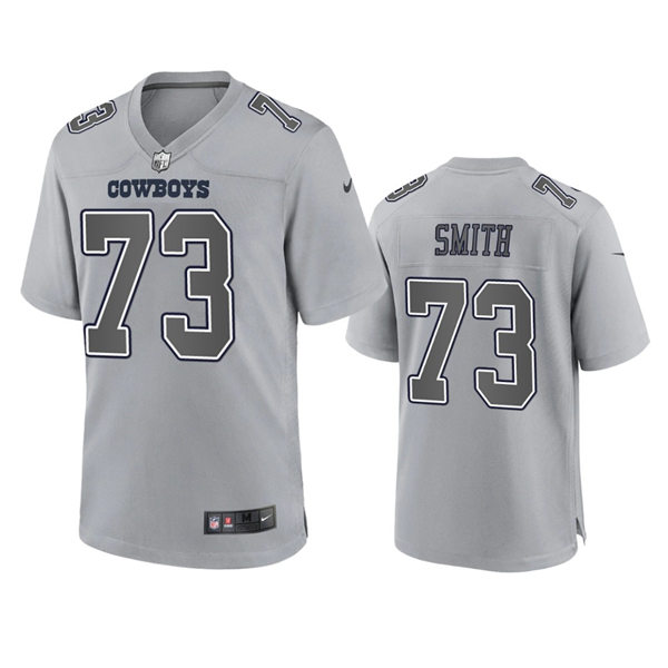 Mens Dallas Cowboys #73 Tyler Smith Gray Atmosphere Fashion Game Jersey