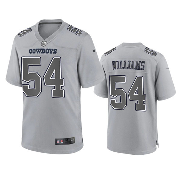 Mens Dallas Cowboys #54 Sam Williams Gray Atmosphere Fashion Game Jersey