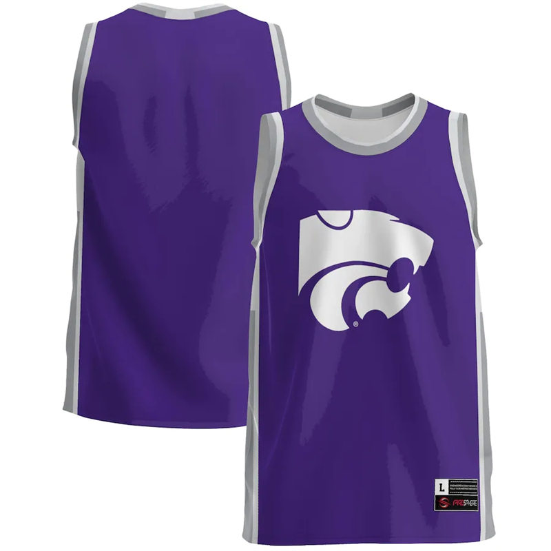 Mens Youth Kansas State Wildcats Blank Basketball Limited Jersey - Purple
