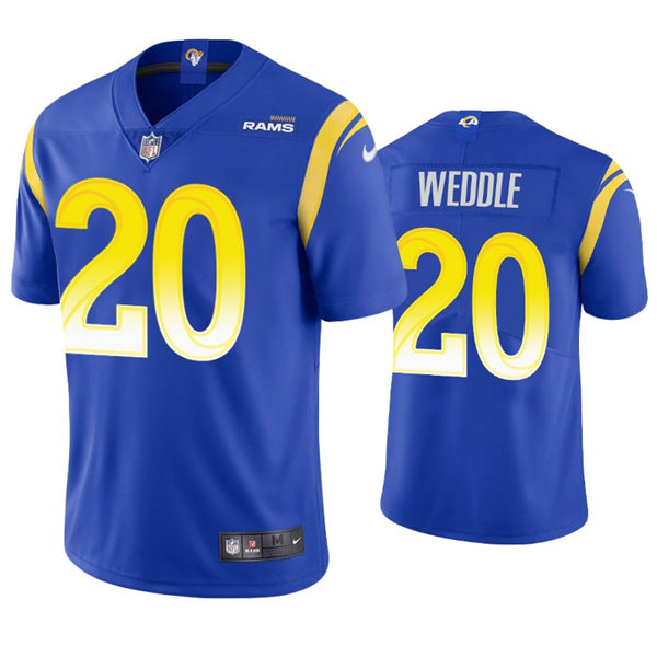 Mens Los Angeles Rams #20 Eric Weddle Nike Royal Vapor Untouchable Limited Jersey