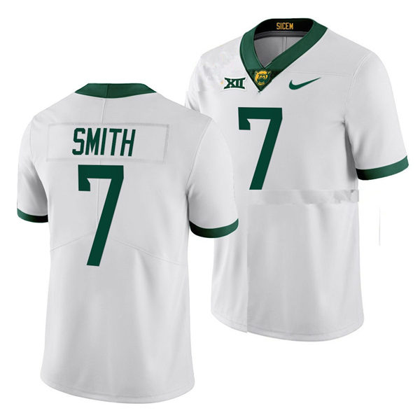 Mens Baylor Bears #7 Abram Smith Nike White College Football Game Jersey