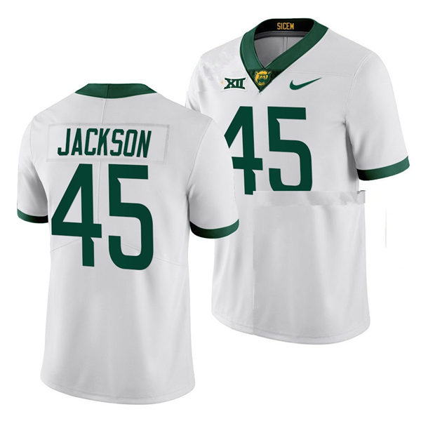 Mens Baylor Bears #45 Bryson Jackson Nike White College Football Game Jersey