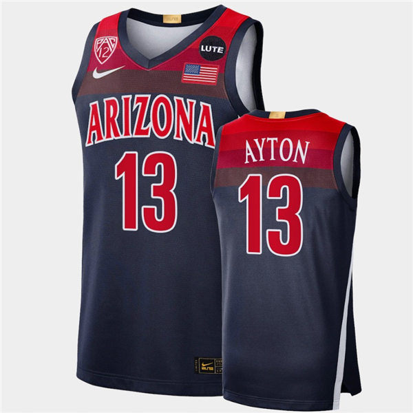 Mens Arizona Wildcats #13 Deandre Ayton Nike Navy College Basketball Game Jersey