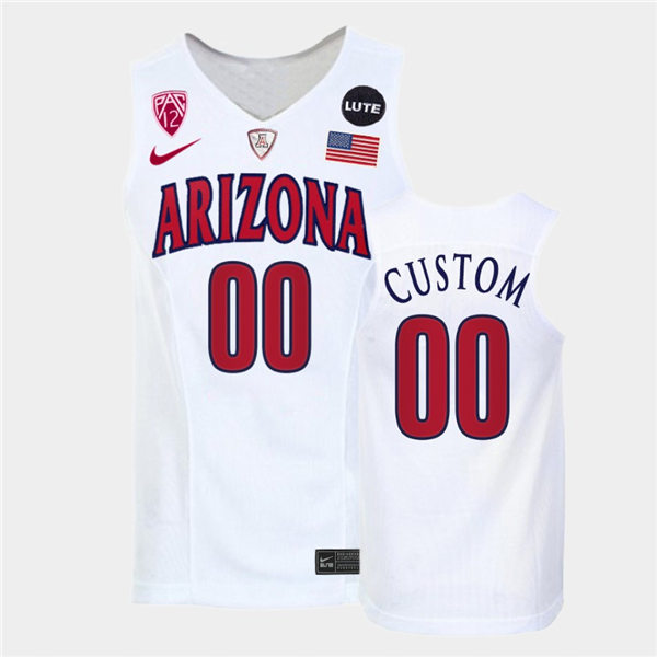 Men Arizona Wildcats Custom Nike White Retro College Basketball Jersey