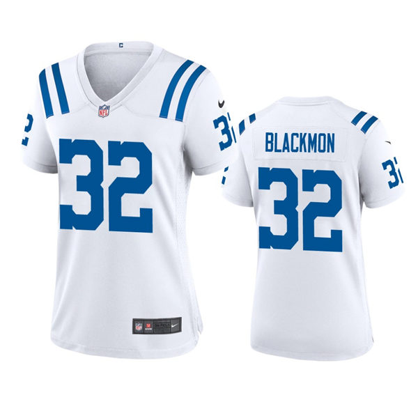 Womens Indianapolis Colts #32 Julian Blackmon Nike White Limited Jersey