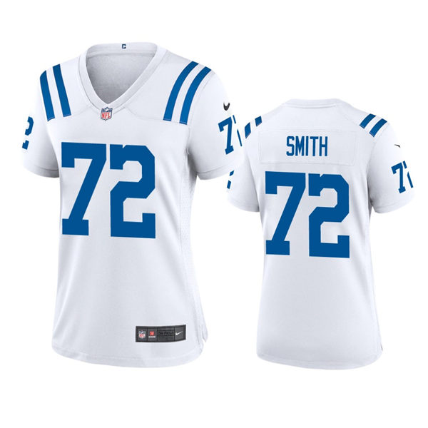 Womens Indianapolis Colts #72 Braden Smith Nike White Limited Jersey