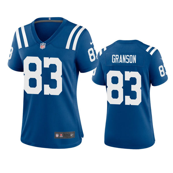 Womens Indianapolis Colts #83 Kylen Granson Nike Royal Limited Jersey