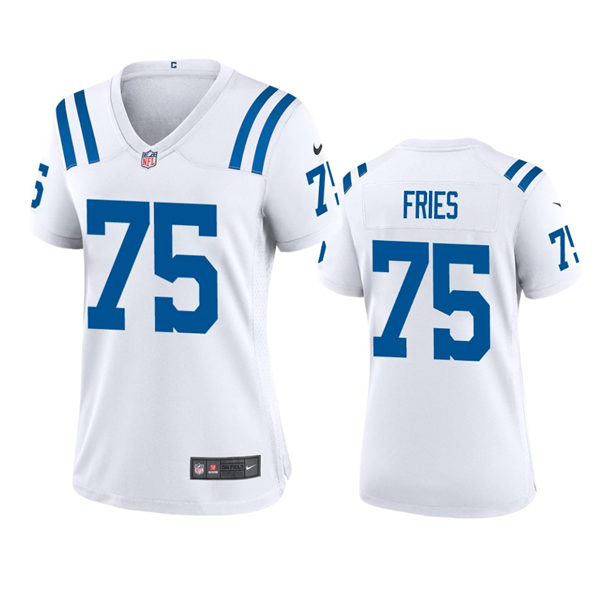 Womens Indianapolis Colts #75 Will Fries Nike White Limited Jersey
