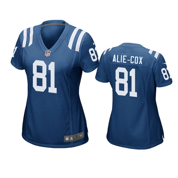 Womens Indianapolis Colts #81 Mo Alie-Cox Nike Royal Limited Jersey
