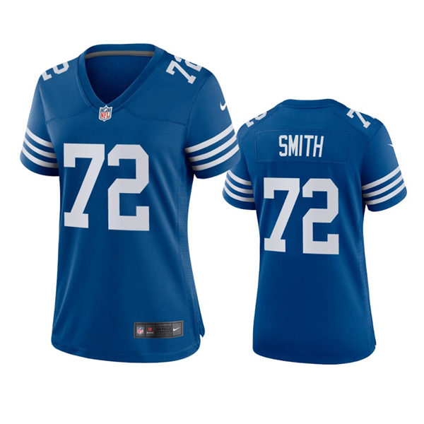 Womens Indianapolis Colts #72 Braden Smith Nike Royal Alternate Retro Vapor Limited Jersey