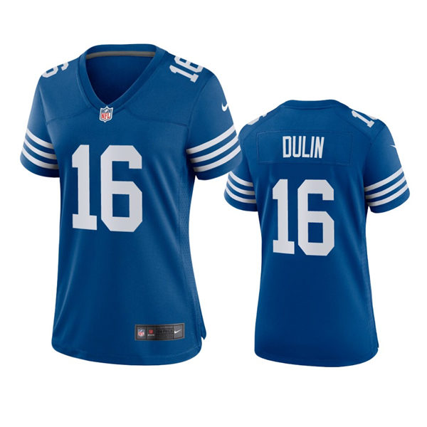 Womens Indianapolis Colts #16 Ashton Dulin Nike Royal Alternate Retro Vapor Limited Jersey 